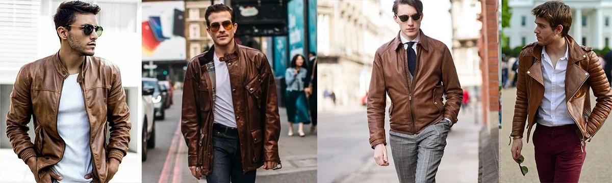 leather jacket men