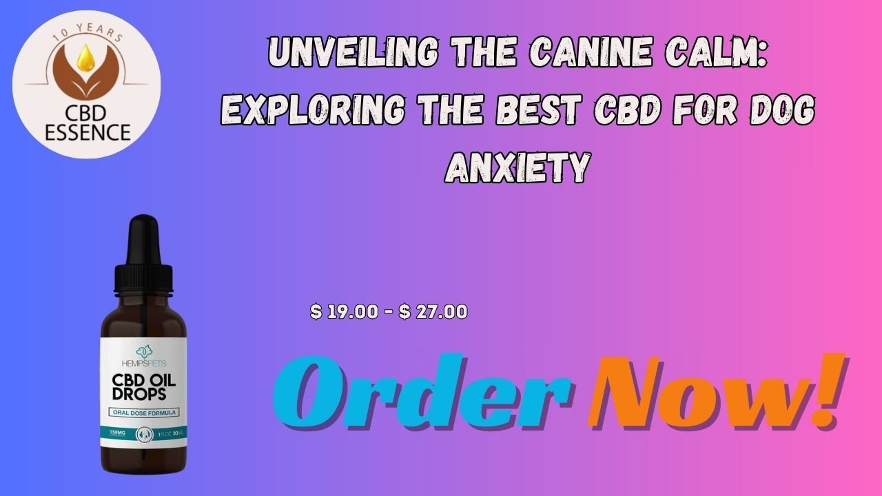 best CBD for dog anxiety